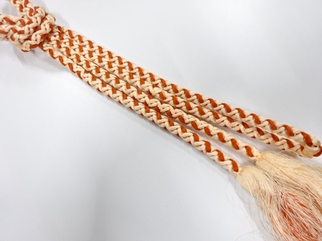 JAPANESE KIMONO / HAND-TIED OBIJIME